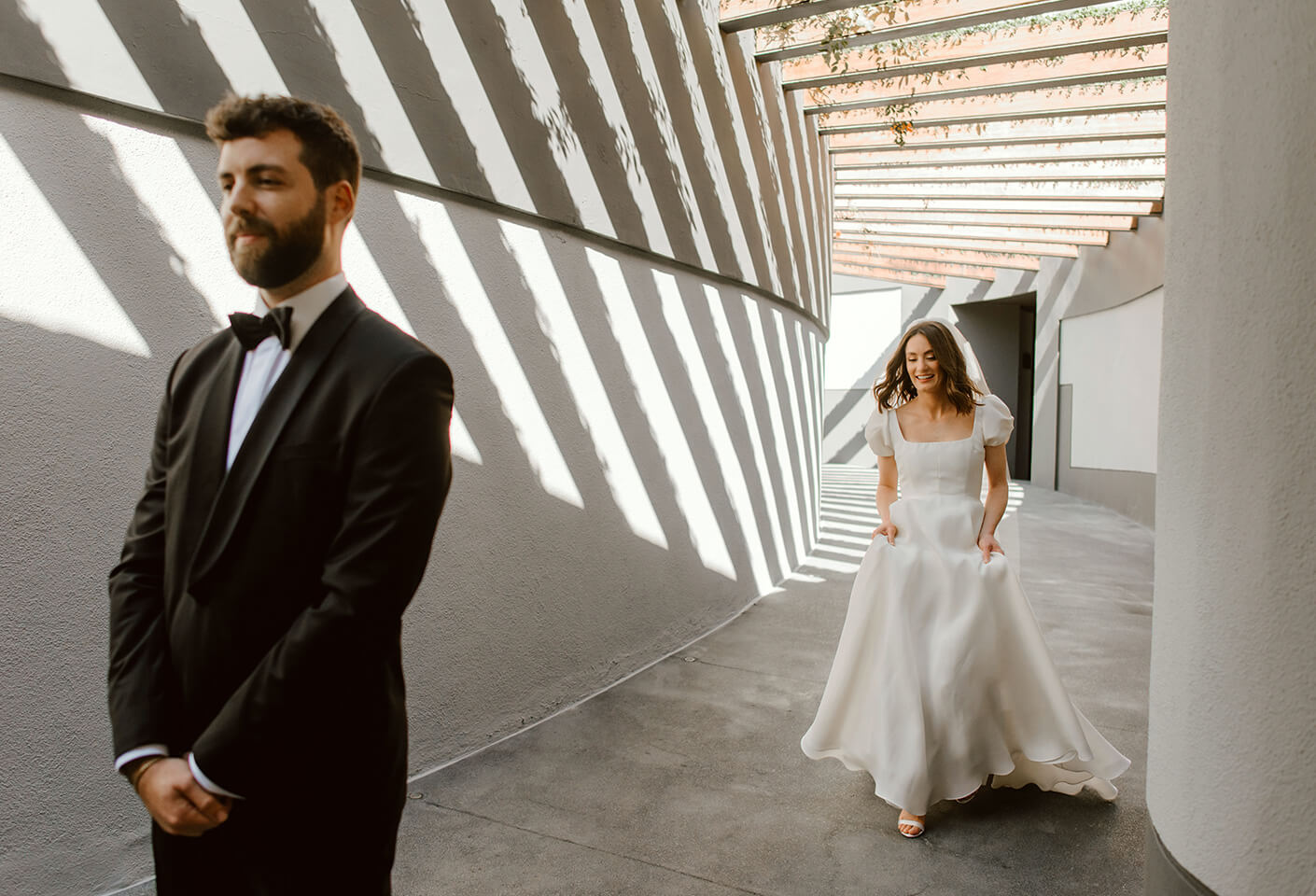 first look wedding day