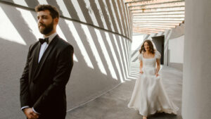 first look wedding day